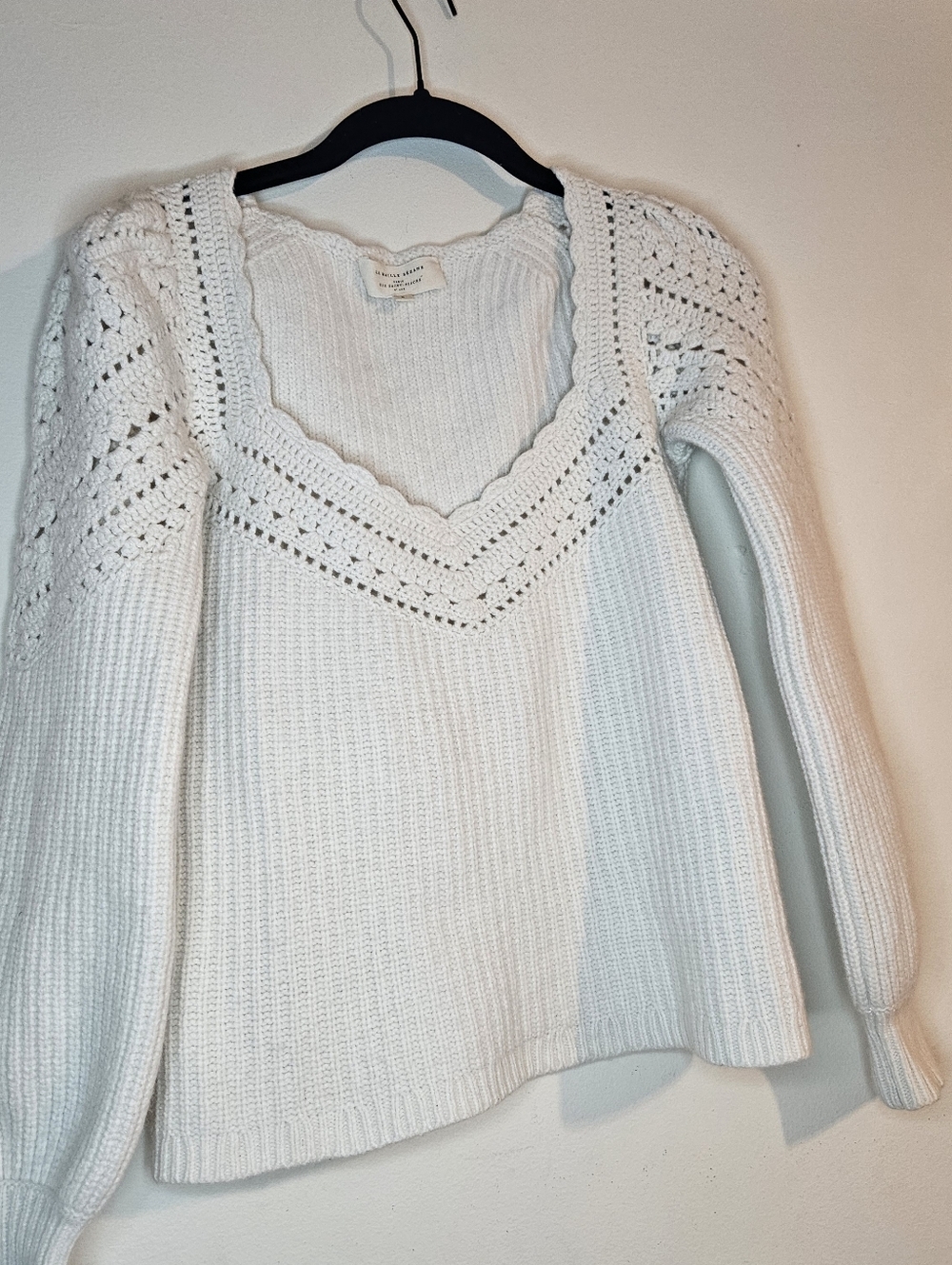 Sézane Manon Jumper Sweater Size S V-Neck Knit Parisian Chic Cozy Pullover. - Picture 3 of 5